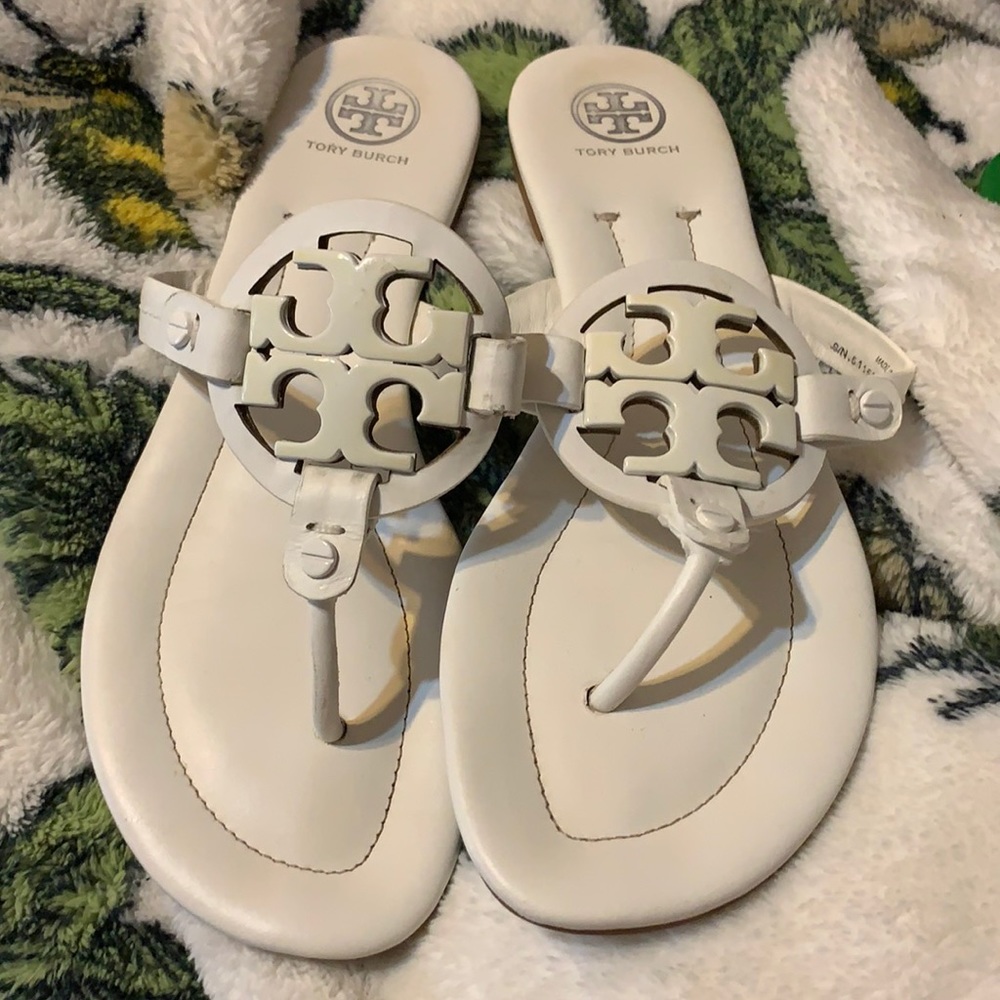 Tory Burch white Millers